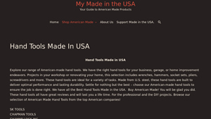 Hand Tools Made In USA • Your Guide to American Made Products - hand tools made in usa