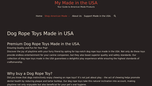 Dog Rope Toys Made in USA - dog toys made in usa