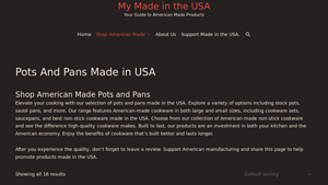 Pots And Pans Made in USA - cooking pots and pans made in usa