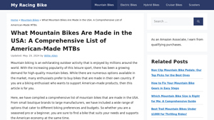 What Mountain Bikes Are Made in the USA: A Comprehensive List of ... - mountain bikes made in usa