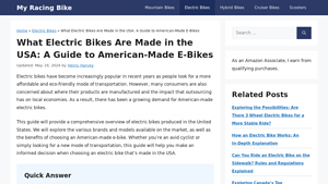 What Electric Bikes Are Made in the USA: A Guide to American-Made E ... - electric bikes made in usa