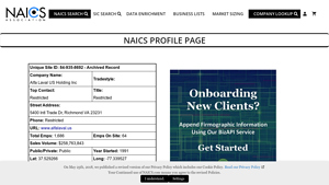 NAICS Profile Page - alpha laval usa richmond