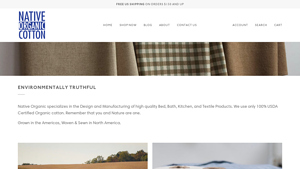 100% USDA Certified Organic Cotton - Native Organic - towels made in usa