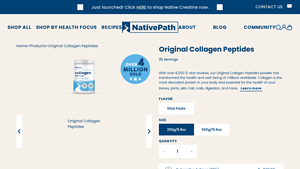 Original Collagen Peptides - NativePath - collagen powder manufacturers usa