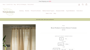 Bean Products - Cotton Shower Curtain