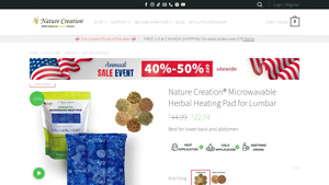 Nature Creation's Best Microwave Heating Pad for Back Relief - heating pad made in usa