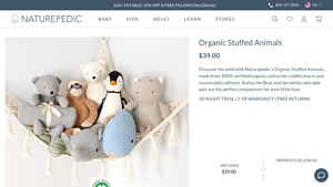 Organic Stuffed Animals | Naturepedic - stuffed toys made in usa