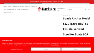 Navstore - Spade Anchor Model S120