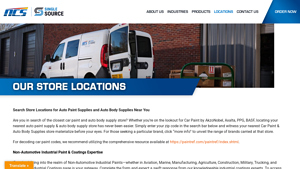 Store Locations - Auto Paint Supplies - NCS - auto painting usa