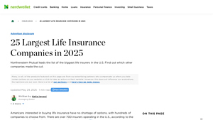 25 Largest Life Insurance Companies in 2025 - biggest insurance companies in usa