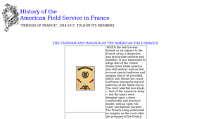History of the American Field Service in France. 1920. Literature ... - american field service usa