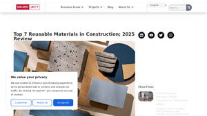 Top 7 Reusable Materials in Construction; 2025 Review - Neuroject - example of reusable