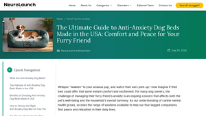 Top Anti-Anxiety Dog Beds Made in USA - NeuroLaunch - dog beds made in the usa