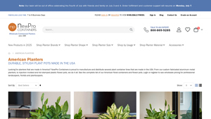 Planters Made in the USA: American Plant Pots - NewPro Containers - pots made in the usa