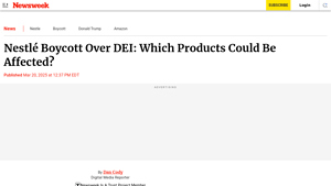 Nestlé Boycott Over DEI: Which Products Could Be Affected? - nestle corporation usa