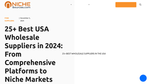25+ Best USA Wholesale Suppliers in 2024: From ... - NicheSources - usa manufacturer