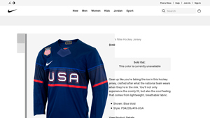 U.S. Men's Nike Hockey Jersey. Nike.com - usa hockey clothing