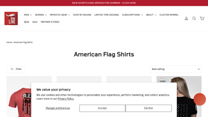 American Flag Shirts - Nine Line Apparel - usa flag apparel