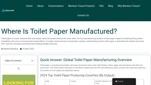Where Is Toilet Paper Manufactured? Key Facts and Global Trends - toilet paper manufacturers in usa