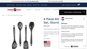 4 Piece Kitchen Utensil Set, Storm Gray - Nordic Ware - usa made kitchen tools