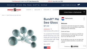 Nordic Ware - Bundt® Measuring Cups, Sea Glass