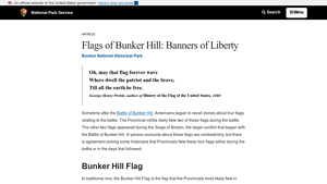 Flags of Bunker Hill: Banners of Liberty - U.S. National Park Service - appeal to heaven flag made in usa