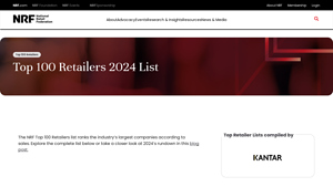 Top 100 Retailers 2024 List - NRF - clothing stores in usa