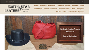Quality Leather Goods Made in USA- North Star Leather - leather belts made in usa