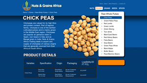 Chickpeas Supplier Chick Peas Exporters - Nuts & grains Africa - chickpea exporter usa