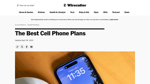 The 5 Best Cell Phone Plans of 2025 | Reviews by Wirecutter - top internet service providers in usa