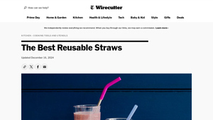 The Best Reusable Straws for 2025 | Reviews by Wirecutter - stainless steel drinking straws made in usa