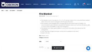 Fire Blanket - Oberon Company - fire blankets made in usa