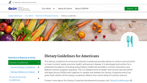 Dietary Guidelines for Americans | odphp.health.gov - public health service usa