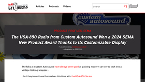 The USA-850 Radio from Custom Autosound Won a 2024 ... - OnAllCylinders - custom autosound usa