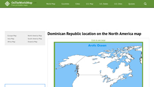 Dominican Republic location on the North America map - dominican republic part of usa