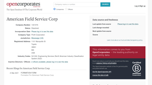 American Field Service Corp :: Mississippi (US) - OpenCorporates - american field service usa