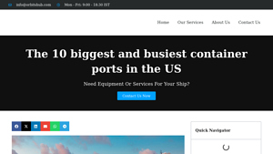 The 10 biggest and busiest container ports in the US - Orbitshub - busiest port in usa