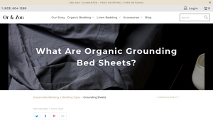 What Are Organic Grounding Bed Sheets? - Or & Zon - grounding sheets made in usa