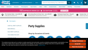 Oriental Trading - Affordable Party Supplies