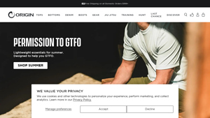 ORIGIN® American-Made Apparel, Boots, Hunt, and BJJ Gear - men's apparel made in usa