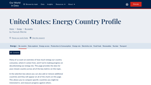United States: Energy Country Profile - Our World in Data - electricity generation usa