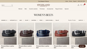 Overland - Pinnacle Bison Leather Belt