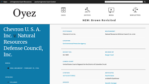 Chevron U. S. A. Inc. v. Natural Resources Defense Council, Inc ... - Oyez - chevron usa inc