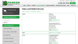 Find a Distributor (US) - Parker Research Corporation - parker distributors in usa
