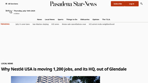 Why Nestlé USA is moving 1200 jobs, and its HQ, out of Glendale - nestle corporation usa