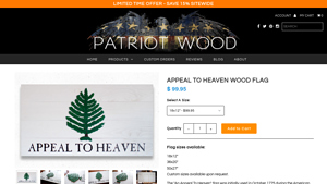 Appeal To Heaven Wood Flag - appeal to heaven flag made in usa