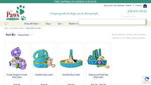 U.S. Made Dog Collars, Paws pet boutique - dog collars made in usa