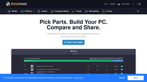 Pick parts. Build your PC. Compare and share. - PCPartPicker - build usa