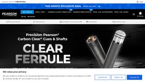 Pearson® Cues: Premium Pool Cues and Billiards Supplies - pool cues made in usa