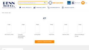Shop for JET Equipment from Penn Tool Co. - jet tools usa